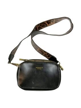 Nakedvice Melbourne The Met Small Black Leather Crossbody Shoulder Bag